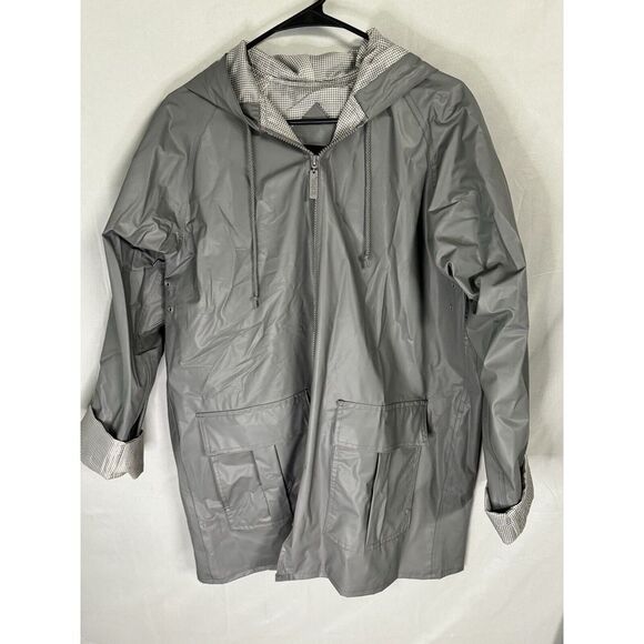 Totes Medium Grey Raincoat - Picture 2 of 6